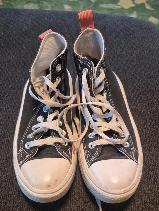 Converse Shoes - Converse Black and White High-Top Canvas Sneakers